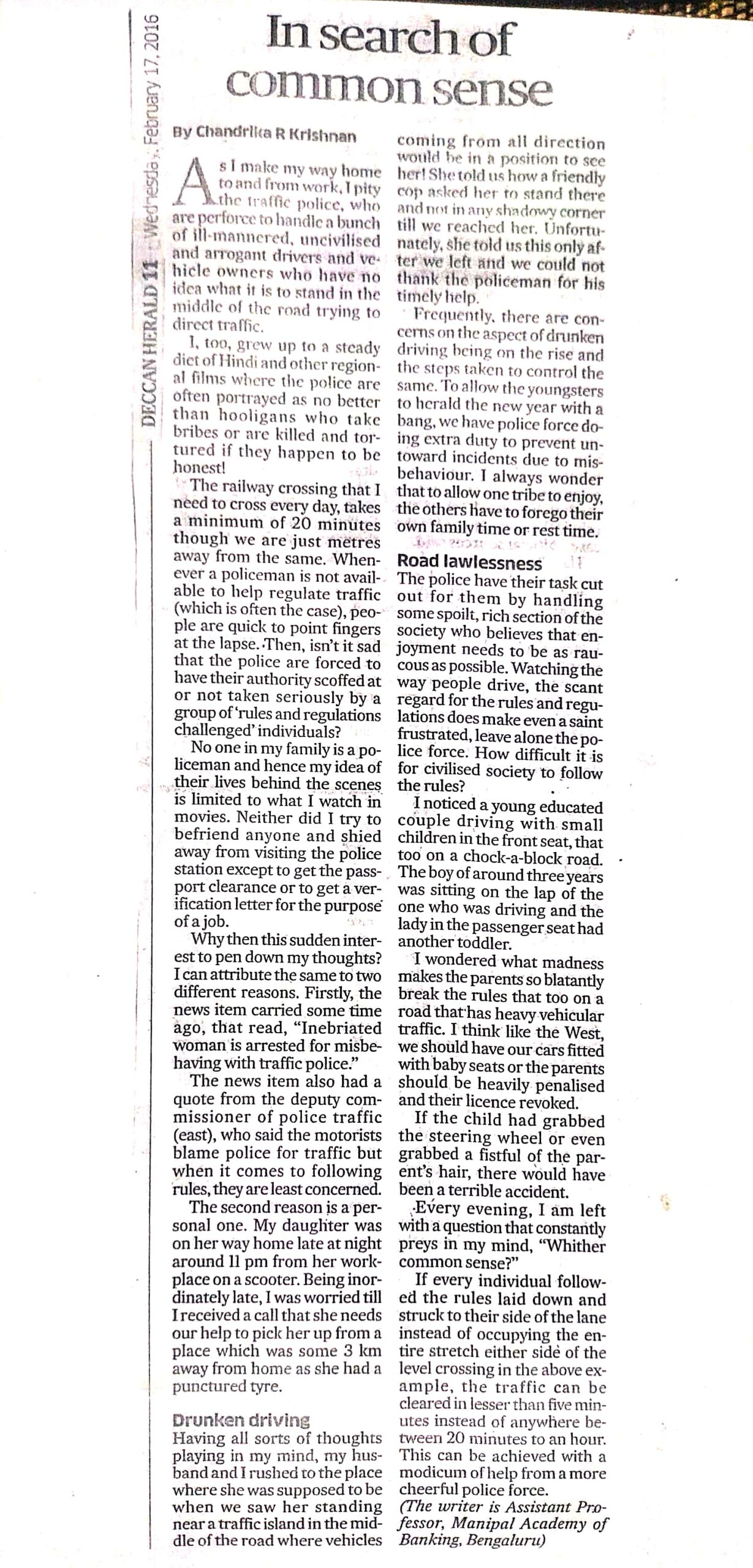 An Obituary to Common Sense- A humorous reminder